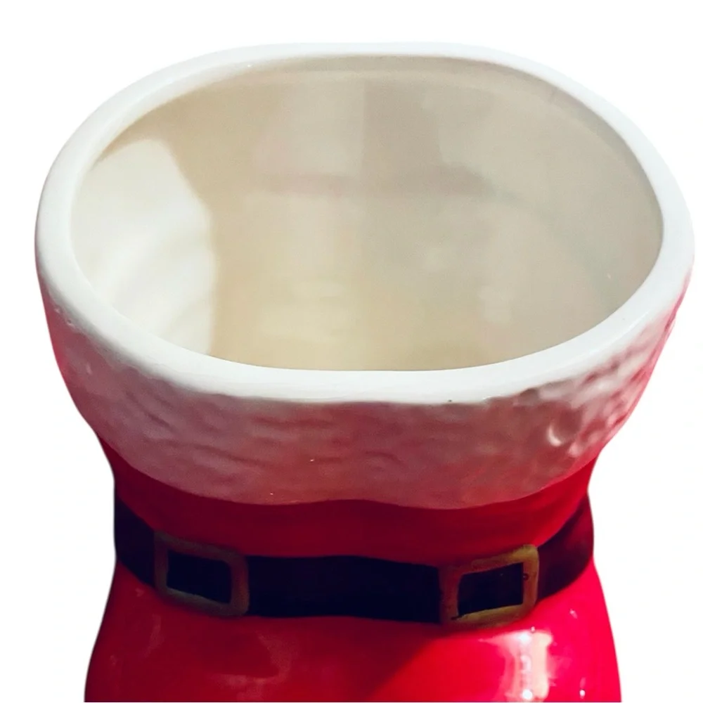 Santa’s Red Boots with black/gold buckles Planter Flower Pot By Pro Plants